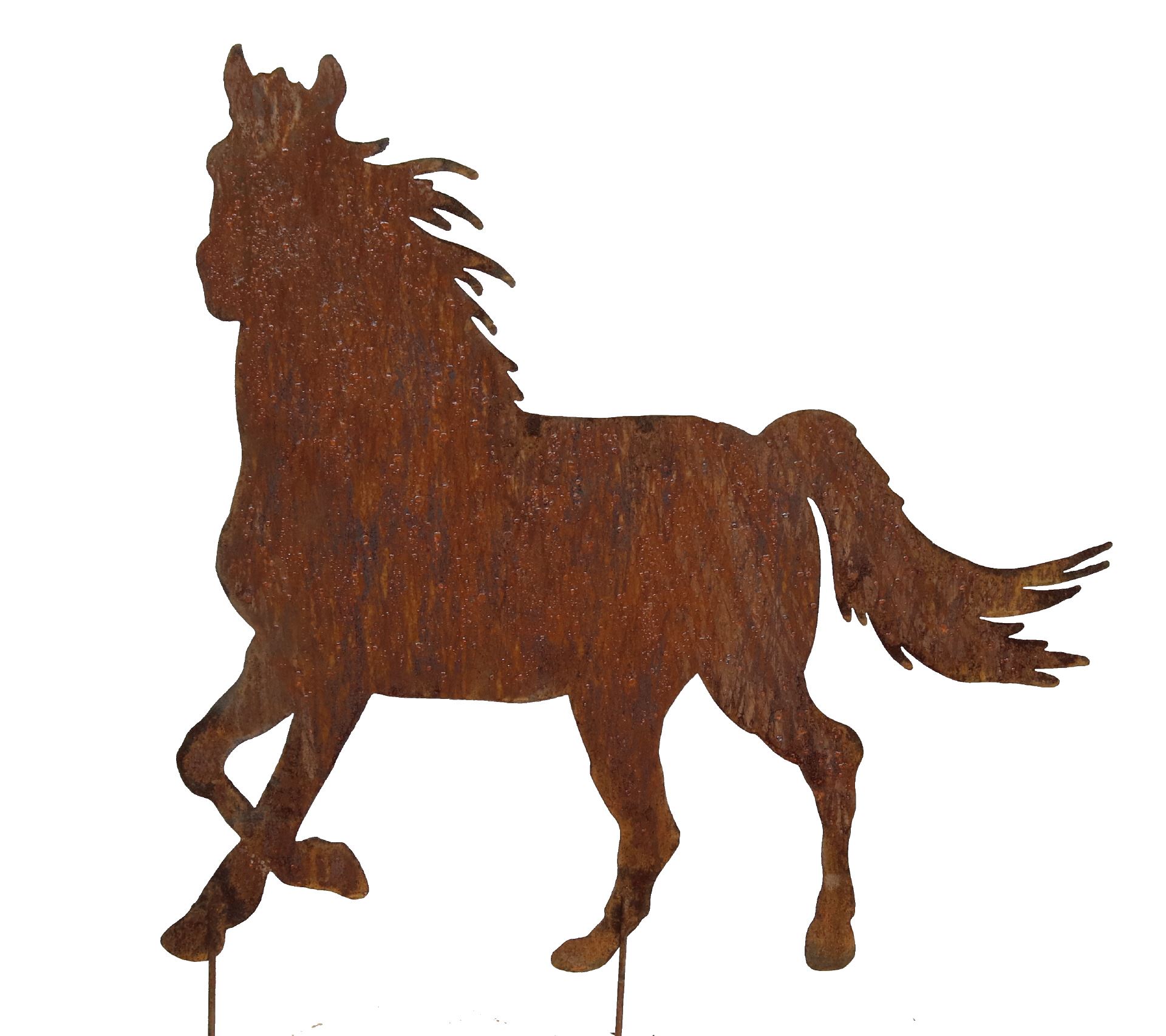 Edelrost Pferd 20cm x 15cm 